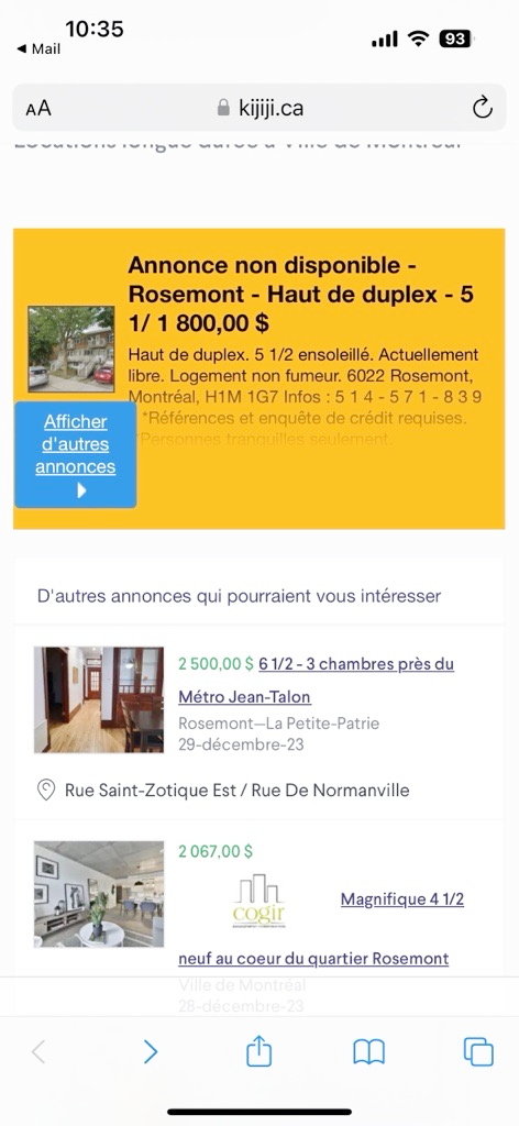 Yin Hua Huang - Duplex The former tenants paid $ 850 per month for their old accommodation. After their eviction, it was displayed at $ 1,800 per month on Kijiji. he will have pay $